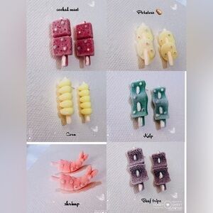 BBQ Food 🍱  corn/ potatoes/Kelp /shrimp /cooked meat earrings